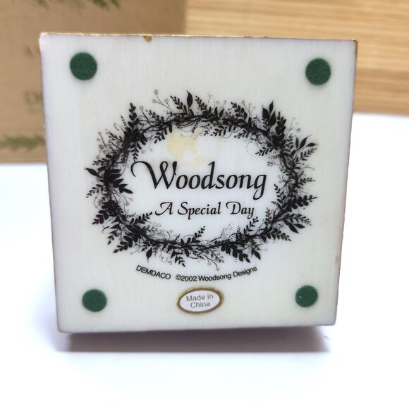 Demdaco Woodsong Designs Rabbit Figurine A Special Day Collectable Vintage 2002 - Picture 5 of 8